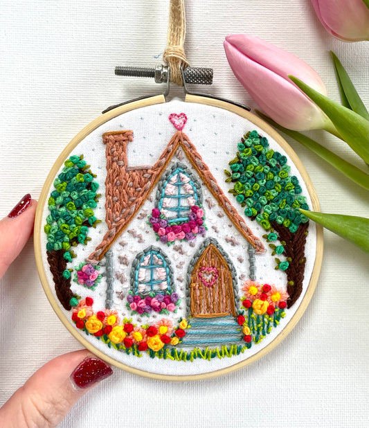 Heart cottage hoop - 10cm