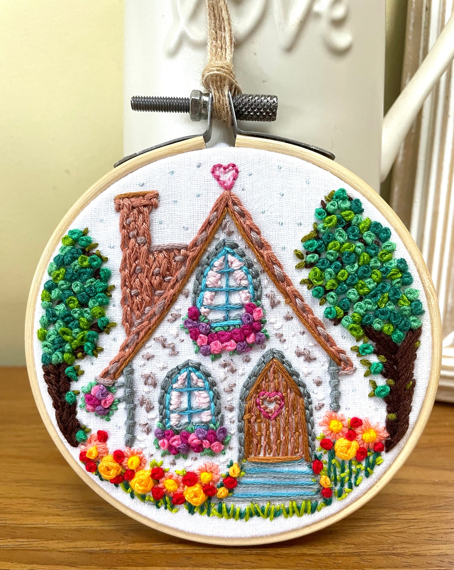 Heart cottage hoop - 10cm