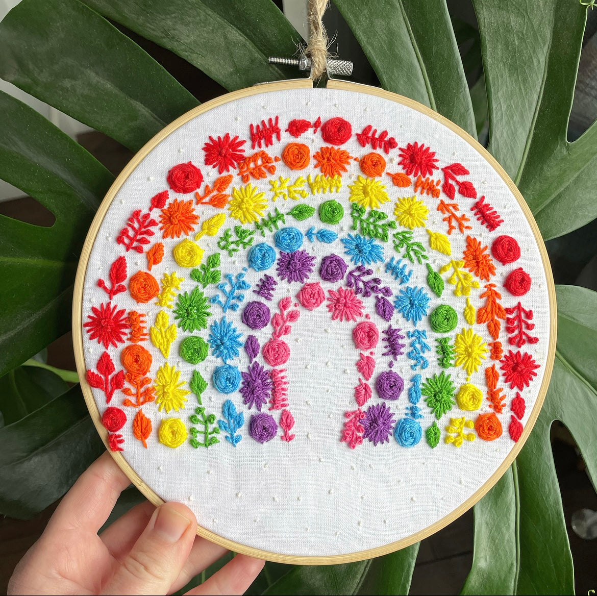 Rainbow (traditional) hoop - 20cm