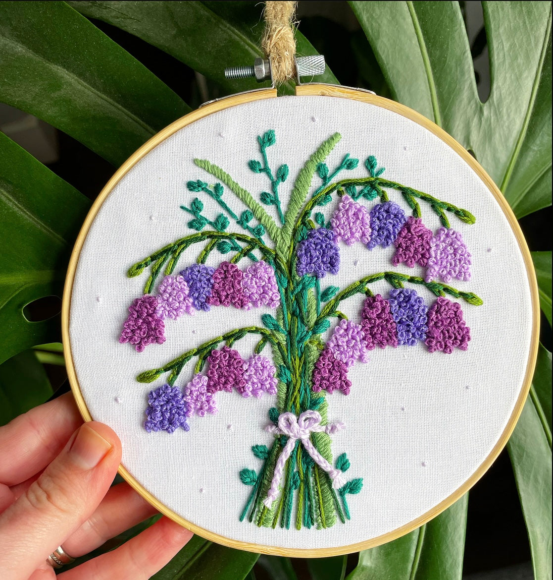 Bluebell cluster hoop - 16cm