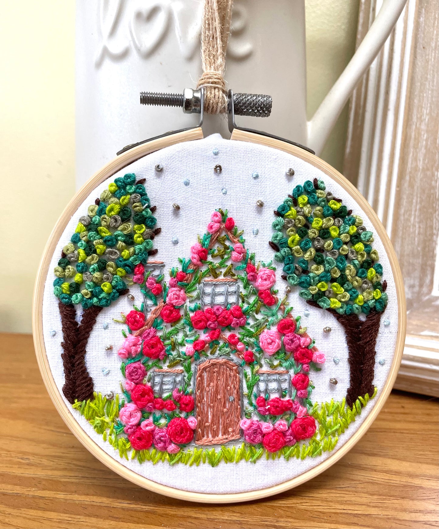 Rose cottage hoop - 10cm