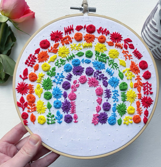 Rainbow (traditional) hoop - 20cm