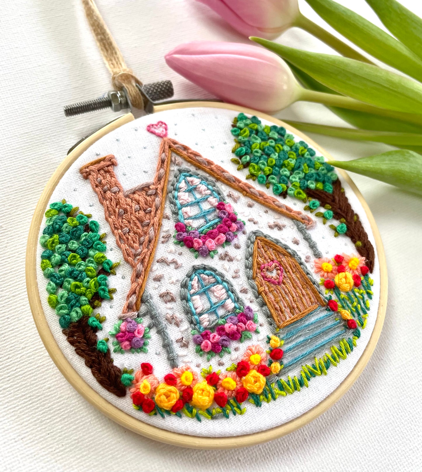 Heart cottage hoop - 10cm